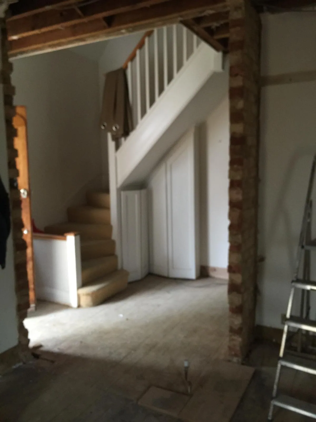 Residential external excavation and ground preparation.