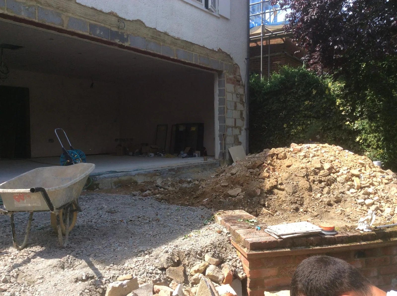 Internal stair and opening alterations during renovation.