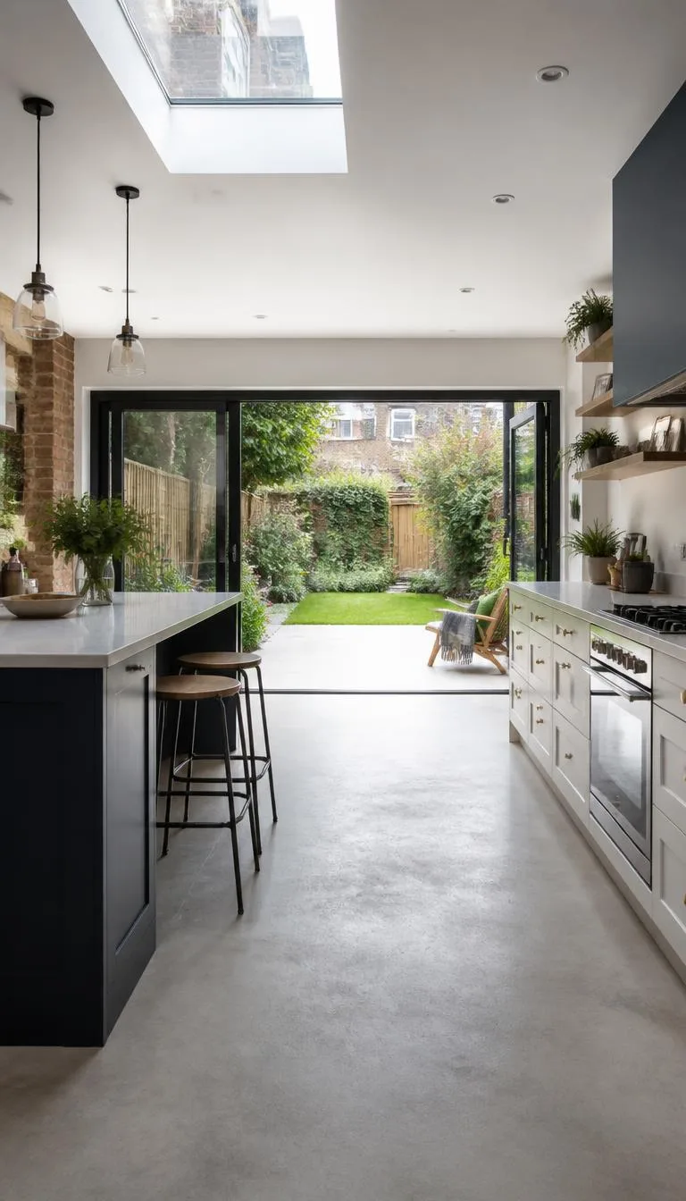 Reel of a completed rear extension and kitchen transformation